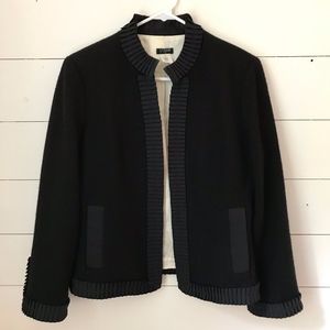 J Crew Jacket Ribbon trim Size 10